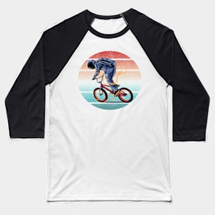 astronaut riding bmx - vector illustration art work Baseball T-Shirt